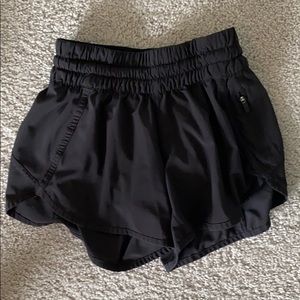 LuLuLemon black running shorts size 2